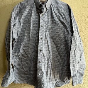 Ariat Navy Geometric Print Shirt